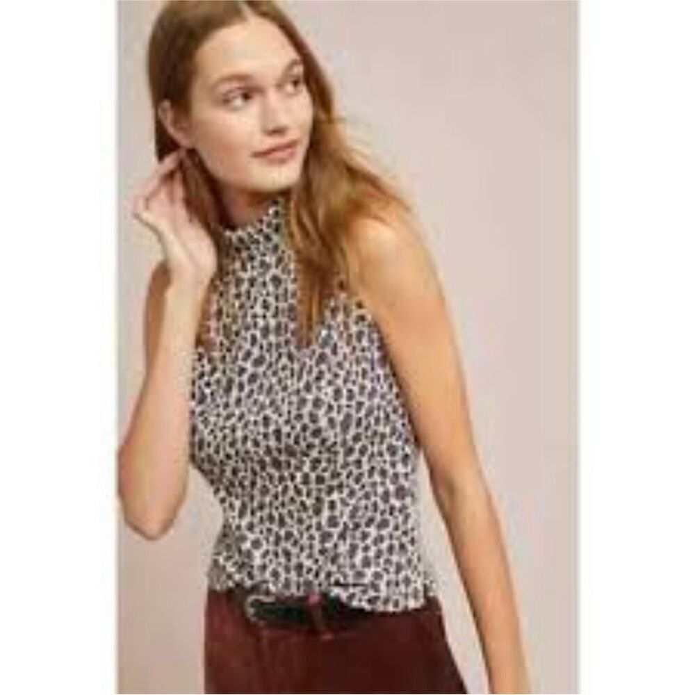 ANTHROPOLOGIE | Akemi + Kin Sleeveless Mock Neck Top Women’s Size Small